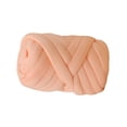 thumbnail image 4 of Hilo grueso, hilo voluminoso, hilo tubular jumbo para crochet, almohada y tapiz. naranja claro, 4 of 9