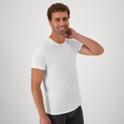 Hanes Mens White Crew T-Shirt Undershirts, 3 Pack
