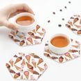 thumbnail image 4 of Leather Coasters with Heat-resistant for Drinks, Ice Cream No.J909 -标题2 Hexagon, 4 of 5