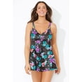 thumbnail image 3 of Swimsuits for All Women's Loop Strap Two-Piece Swimdress, 3 of 6