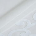 thumbnail image 4 of White Contemporary Velvet Scroll Shower Curtain, 4 of 5
