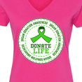 thumbnail image 4 of Inktastic Donate Life-Organ Donation Awareness Women's V-Neck T-Shirt, 4 of 5