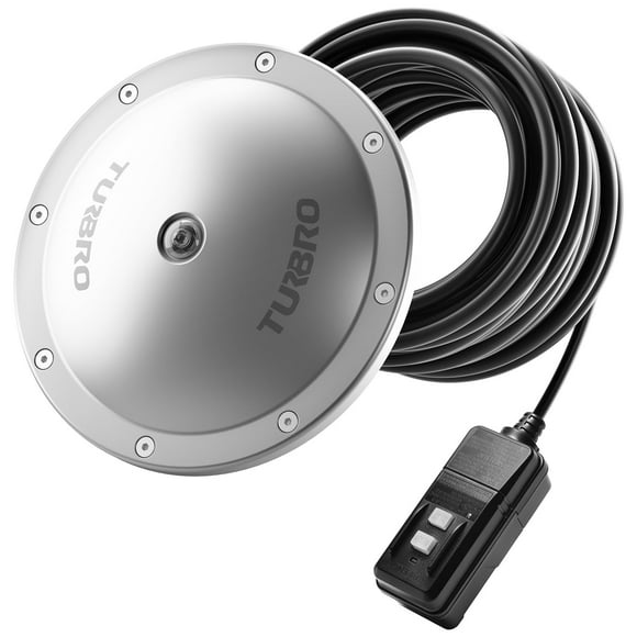 TURBRO Pond De-icer, Floating Pond Heater with 32.8 ft. UL Approved Cord, Full Stainless Steel Casing, Leakage Protection Plug, for Outdoor Pond