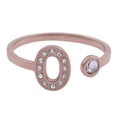 thumbnail image 1 of Anillo de Mujer Inicial Letra LuckyLy, Oro Rosa 18k y Zirconia Cúbica, Modelo Layla rosa UNITALLA, 1 of 6