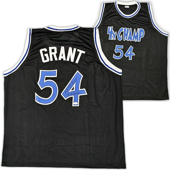 Orlando Magic Horace Grant Autographed Black Jersey "4x Champs" JSA 215708