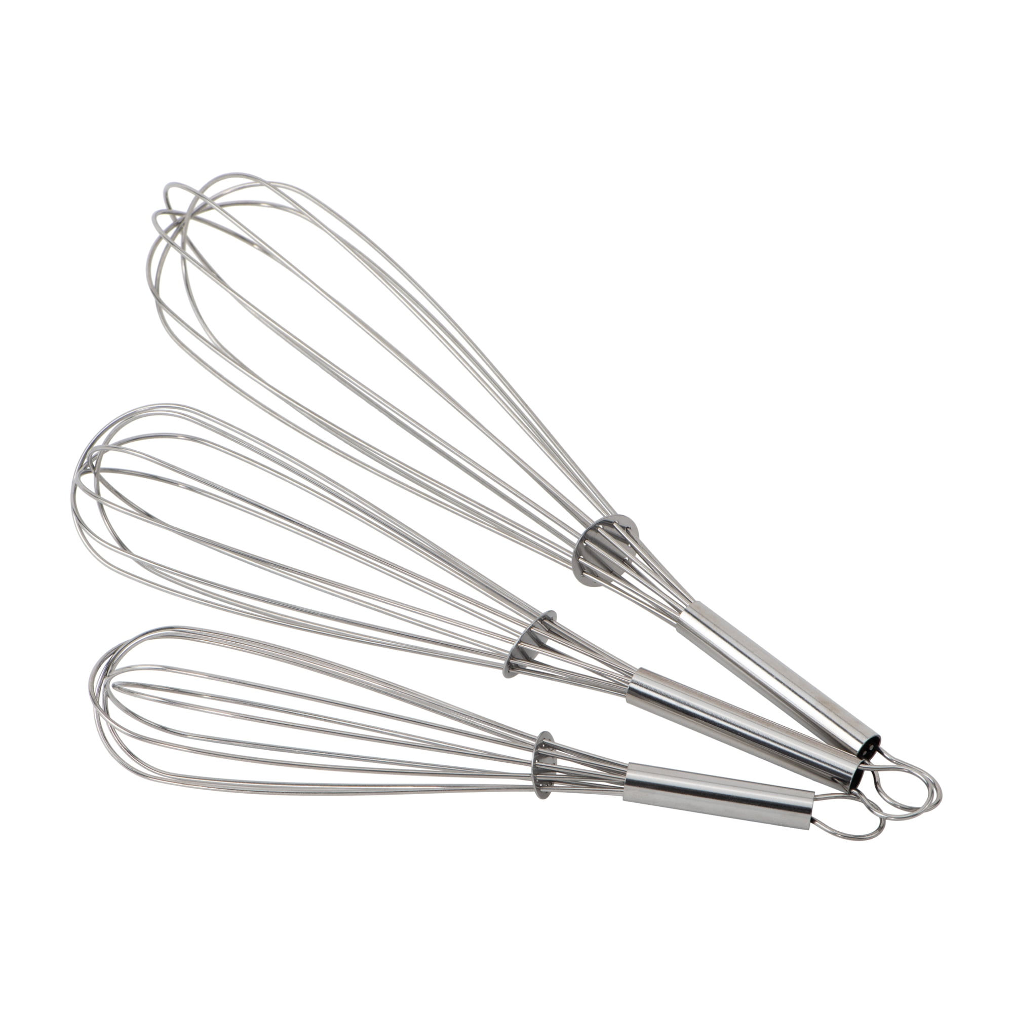 Hastings Home Stainless Steel Wire Whisk Set - 3 Pieces