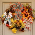 thumbnail image 6 of Monebena 4 Rolls Fall Pumpkin Craft Ribbons for Wreath Bows, 2.5"×5 Yards Thanksgiving Wired Edge Ribbons Orange Burlap Ribbon Autumn Leaves Wired Ribbons for Crafting Sewing DIY Crafts Supplies M01, 6 of 8