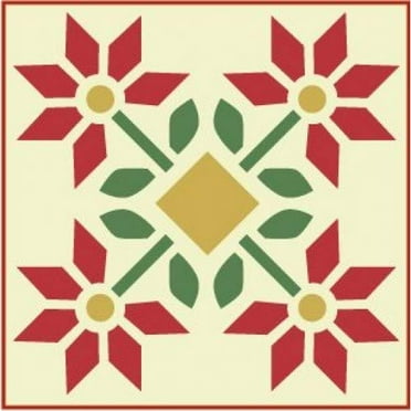 Peony Block Quilt Stencil - Quilting Stencils Plastic Stencils DIY Decorative Stencil Template Painting Gifts Crafts Laser Cut Mylar Reusable Templates - The Artful Stencil