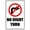 Warning Sign 2, variant on No Right Turn Tin Sign - 8"x12" Vintage Metal Warning Sign, Traffic Rule Decor for Home Farm Bar Coffee Shop Club Street Road Intersection