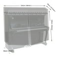 thumbnail image 3 of Polyester Full Scratch  Upright Piano Cover, Piano Cover, For Indoor Home, 3 of 8