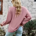 thumbnail image 2 of Top De Punto, Camiseta De Punto Para Mujer Con Bolsillo En El Pecho Que No Daña La Piel Para Vacaciones De Ocio ANGGREK No, 2 of 6
