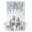 White, variant on Xipuska Blue Snowman Shower Curtain - Water Repellent Fabric Shower Curtains Washable, Eucalyptus Christmas Poinsettia Retro Snowy Decorative Cloth Bathroom Curtains Modern Bath Decor 36"x72"