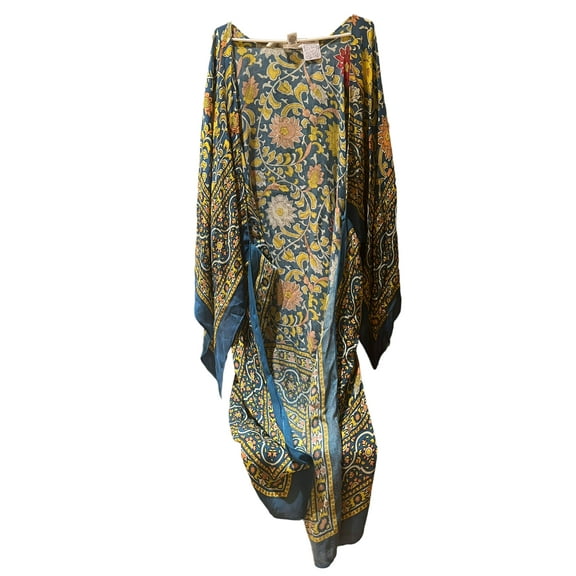 Free People One Size Turquoise Blue Ethnic Spellbound Swim Coverup Cute New