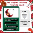 thumbnail image 2 of 1 Pieza de Bufanda de Navidad para Mascotas Ajustable, Accesorios de Ropa Navideña para Mascotas, Disfraz para Perros y Gatos, Collar Pajarita de Corbata, Accesorio de Aseo, 2 of 5