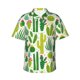 thumbnail image 4 of Camisa hawaiana con estampado 3D navideño para hombre, camisas de playa con plantas para vacaciones de verano, camisa hawaiana de manga corta con botones, camiseta de calidad superior, 4 of 5