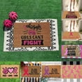 thumbnail image 6 of Cancer Awareness Doormat - Pink Ribbon, Non-, Washable, Polyester, Indoor/Outdoor Entrance Gift, 6 of 6