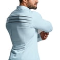 thumbnail image 7 of Men’s Long Sleeve Button Shirt Muscle Fit Sport Slim Fit Casual Dress Top, 7 of 7
