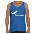 thumbnail image 1 of Awkward Styles Men's Daddysaurus Cute Father`s Graphic Tank Tops Daddy Saurus, 1 of 4