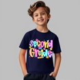 thumbnail image 4 of YunPes Boys & Girls Second Grade Graphic Print T-shirt Fashion Versatile Short Sleeve Tees Kids Back To School Casual Daily Tops, 4 of 4