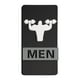 thumbnail image 1 of Letrero de acrílico para inodoro, señal de identificación para inodoro, accesorios de 22 x 12 cm, elegante Hombres, 1 of 9
