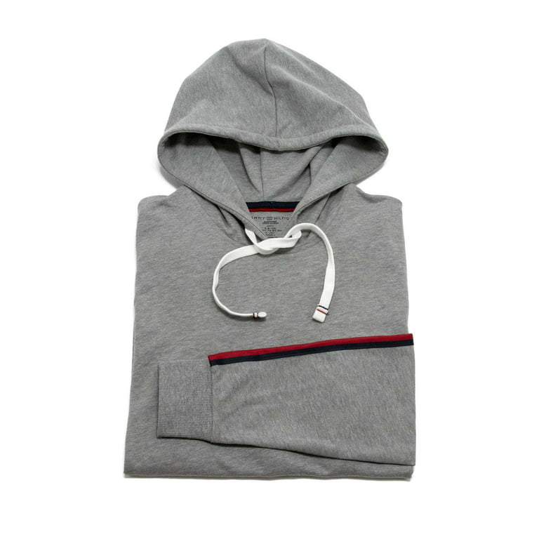Tommy Hilfiger Men's Pullover Hoodie, Gray Heather,L - US