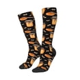 thumbnail image 2 of Fotbe Bee and Honey print Women's Men's Novelty Crew Socks Cotton Socks Knee High Socks for Walking,Running,Nurses,Pregnancy, 2 of 9