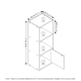 thumbnail image 2 of Estantería Furinno Luder con armario de almacenamiento de 1 puerta, 2 of 8