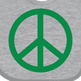 thumbnail image 4 of Inktastic Green Symbol Peace Sign Boys or Girls Baby Bib, 4 of 4
