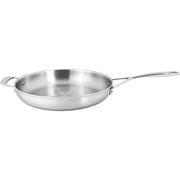 Demeyere Essential 5-ply 12.5-inch Stainless Steel Fry Pan with Lid, Dishwasher safe