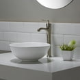 thumbnail image 3 of KRAUS Elavo™ Small Round Ceramic Vessel Bathroom Sink in White with Pop-Up Drain in Chrome, 3 of 14