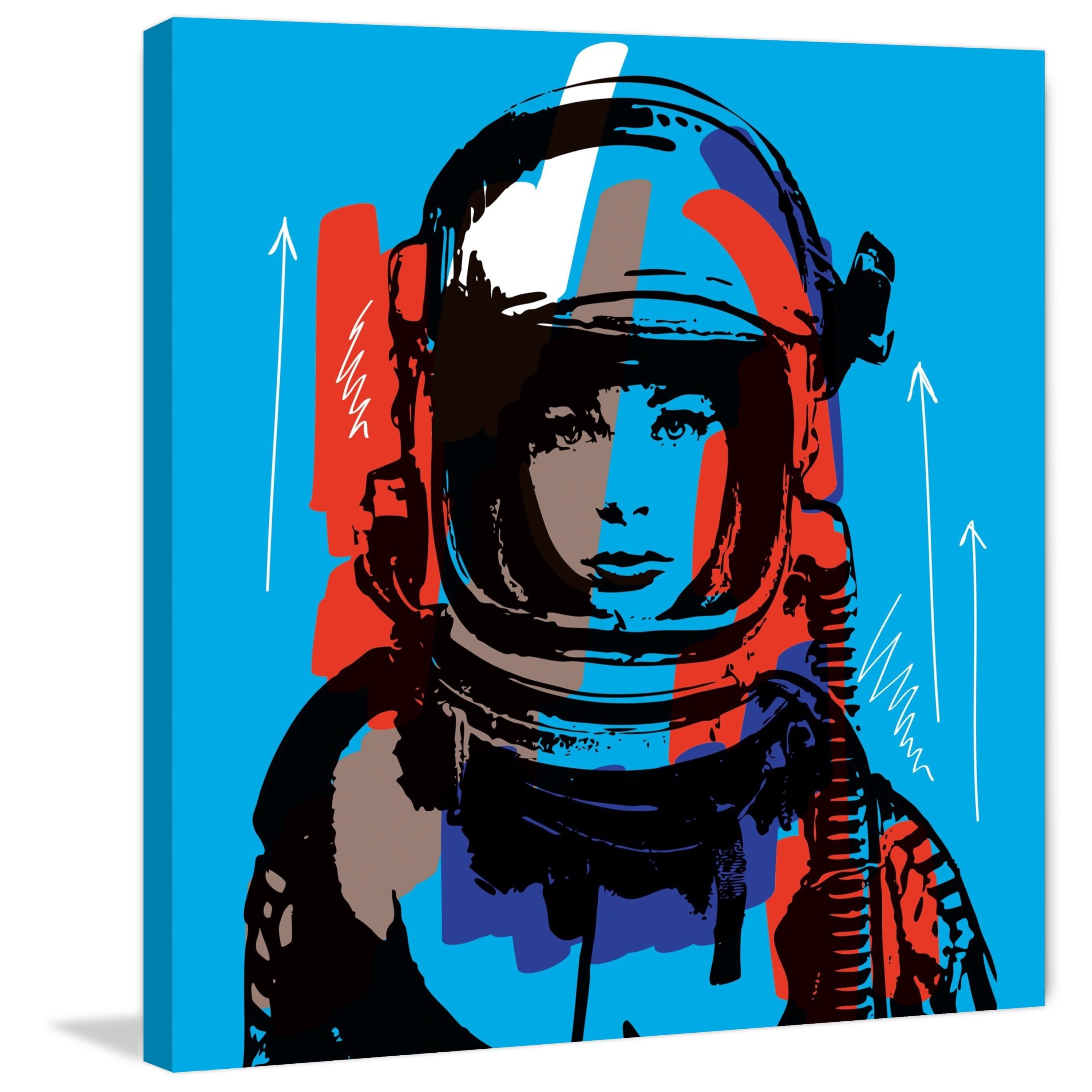 Marmont Hill "Astro III" by Josh Ruggs Painting Print on Wrapped Canvas