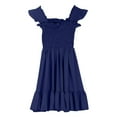thumbnail image 4 of Otqutp Girls' U-Neck Casual Cotton Dress 2025 Trendy Tank Top Sundress for Kids 4-10 Years - Solid Color Everyday Outfit, 4 of 5