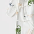 thumbnail image 5 of 1-3 Months Newborn Preemie Boys Girls Underwear Pajamas Rompers Home Clothes Footed Sleeper Gown With Mitten Footed Print Infant Play For 0 6 Months Green Rompers Baby Gift, 5 of 6