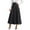 Grey, variant on Wdgfv Women's Vintage High Waist Wool Blend Plaid A-Line Long Maxi Skirt with Pocket