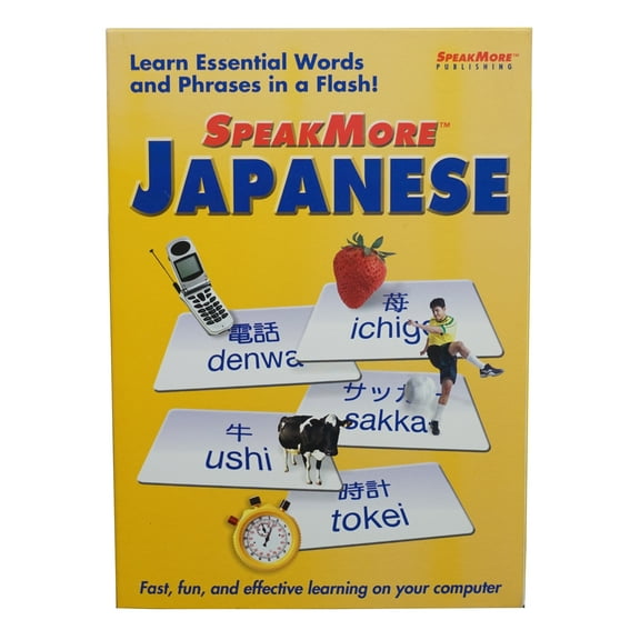 SpeakMore Japanese Language CDRom - Learn Essential Words & Phrases in a Flash