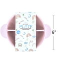 thumbnail image 2 of Beille 1pc Pink Baby Feeding Circle Divider Food Grade Silicone Suction Plate, 2 of 4