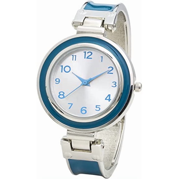 Blekon Collections Women's 34mm Case Elegant Designed Simple Cuff Bangle Watch