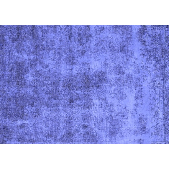 Ahgly Company Indoor Rectangle Oriental Blue Industrial Area Rugs, 2' x 3'