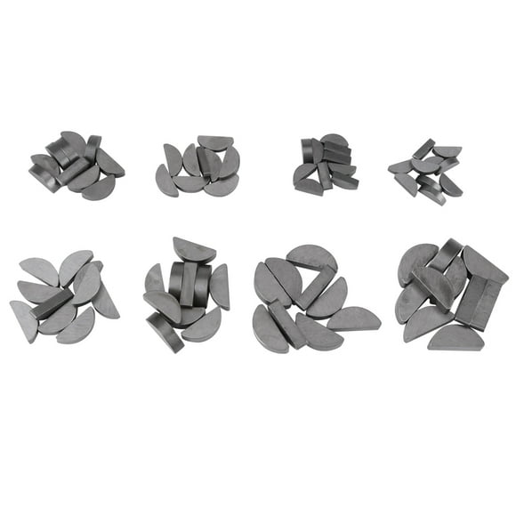 Woodruff Key Assortment,80pcs Metal Woodruff Keys Metal Woodruff Key Woodruff Key Set Innovative Solution