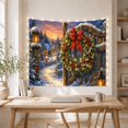 thumbnail image 5 of Picturesque Village At With Twilight, Mystical Fantasy for Space Lovers, Galaxy Room Decor Room Accent, Christmas Gift, Tapestry Wall Hanging for Bedroom and Dorm, 5 of 7