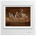 thumbnail image 2 of Mr. & Mrs. Rustic Wood Wedding Party Signs, 2 of 2