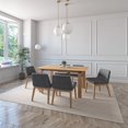 thumbnail image 2 of Juego de Comedor de Madera con 6 Sillas Tapizadas para 6 Personas, Mesa y Sillas para Comedor y Cocina, Midtown Concept Amalfi, Roble y Gris Oscuro, 2 of 5
