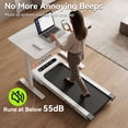 thumbnail image 3 of GOYOUTH APP Control Compact Treadmill, Quiet Comfort Running Machine with QR Code Connection & Fun Competition, Indoor Home Cardio Fitness Equipment for Daily Walking and Jogging, 300 lbs Capacity, 3 of 8