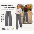 thumbnail image 3 of TEMOFON Sweatpants Women Baggy Lounge Pants Workout Gym Active High Waisted Comfy Joggers for Women Fall Clothes, 3 of 9