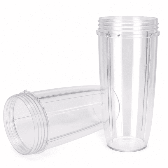 RAIRSKY Cup Replacement Parts Compatible with 900w/600w Blender-2 Pack Tall Jar Cups