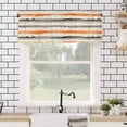 thumbnail image 4 of Abstract Art Valances for Windows Orange Grey Oil Painting Watercolor Modern Art Rod Pocket Curtain Valance Window Treatment Short Curtains for Kitchen Living Room, 58"x16", 4 of 5