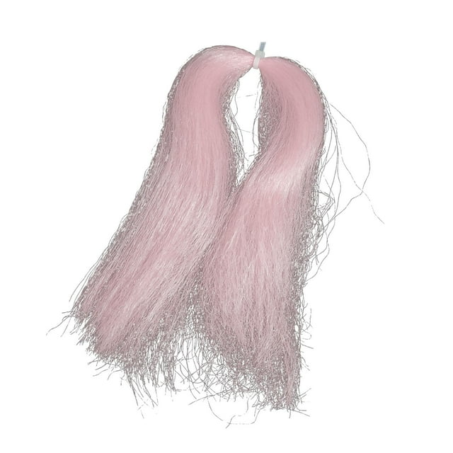DYNWAVECA Fly Tying Thread Bucktail DIY Fly Tying Material for Catfish Carp Freshwater Pink