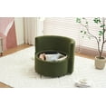 thumbnail image 6 of Swivel Barrel Chair, Oversize Round Swivel Accent Chair with Storage, 360 Degree Swivel Round Sofa Chair with 3 Pillows for Living Room, Lounge, 6 of 8