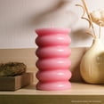 thumbnail image 4 of Better Homes & Gardens Unscented Bubble Pillar Candle, 3x5 Inches, Pink, 4 of 6