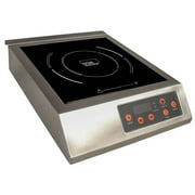 True Induction TI-1SS Portable UL197 Certified, 13-inch Commercial Single Induction Cooktop 3200W Glass-Ceramic Top